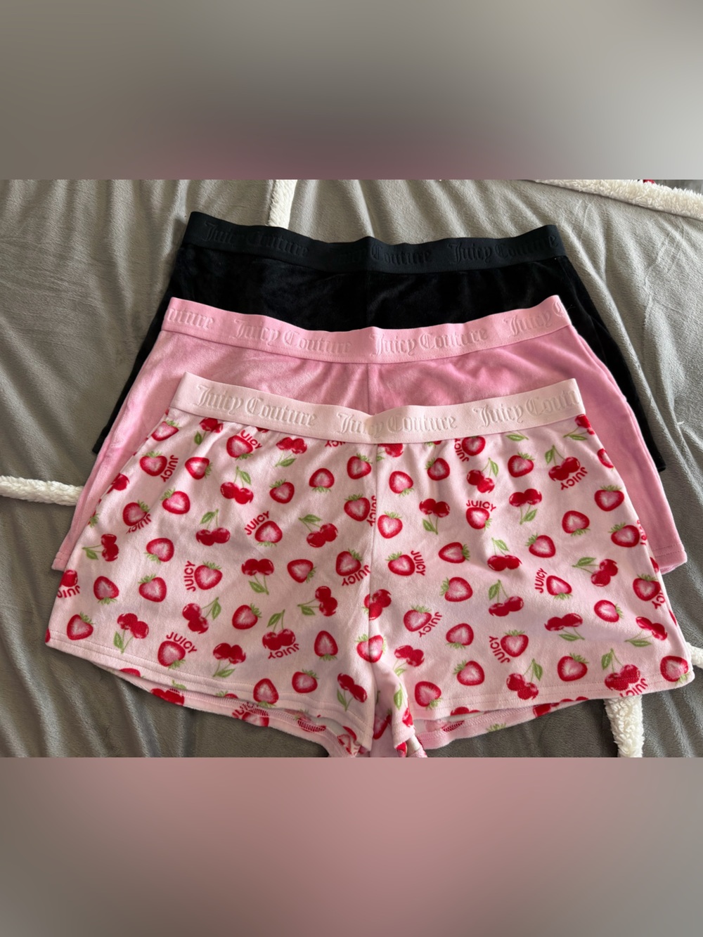 Juicy couture velvet sleep shorts